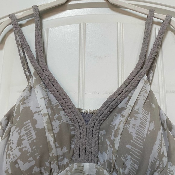 Soft Surroundings Built in Bra V-neck Strappy Long Maxi Dress Medium Petite - Picture 6 of 10